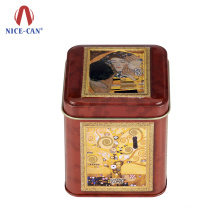 Unique Cosmetic tin metal containers mask tin box for skin care cream